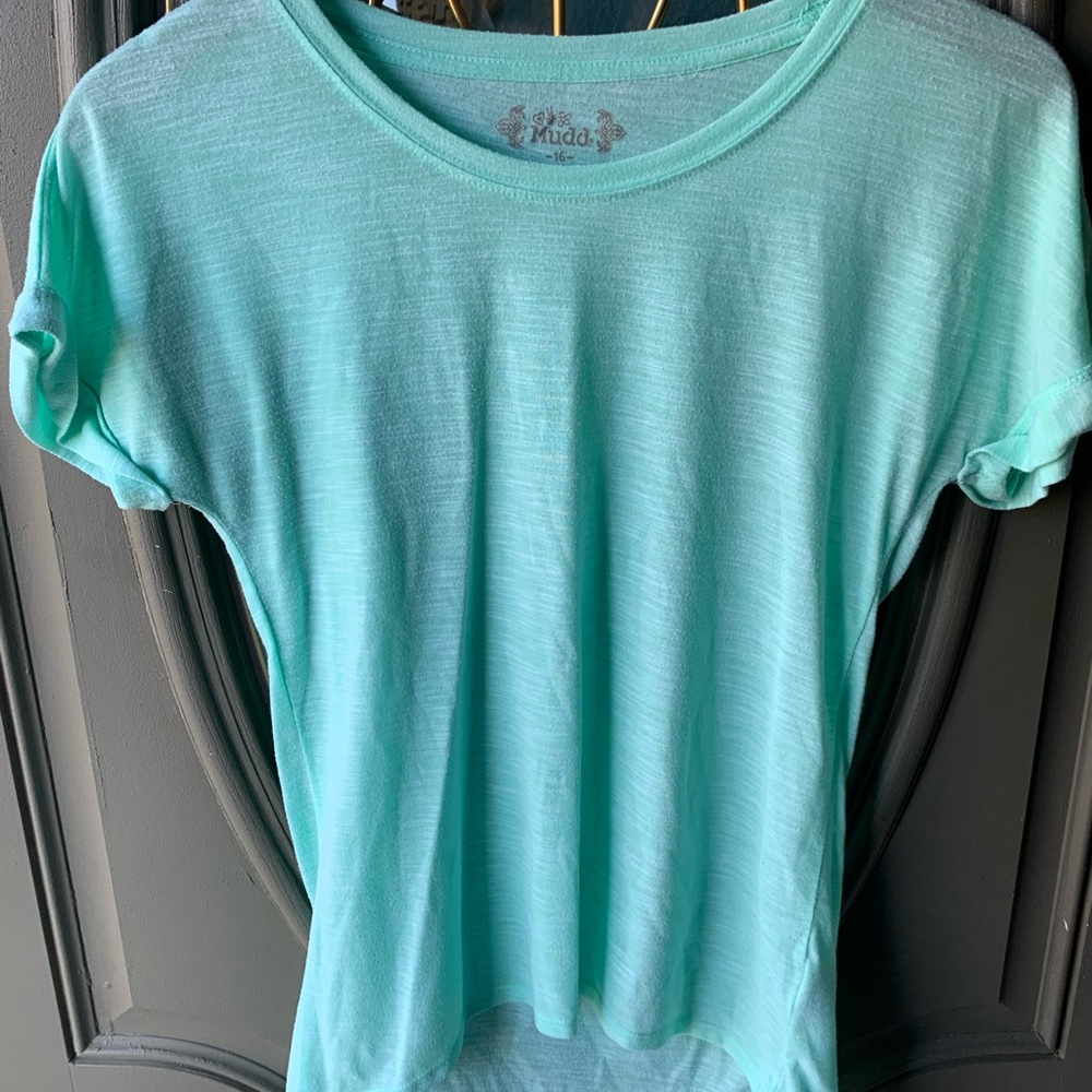 Teal shirt